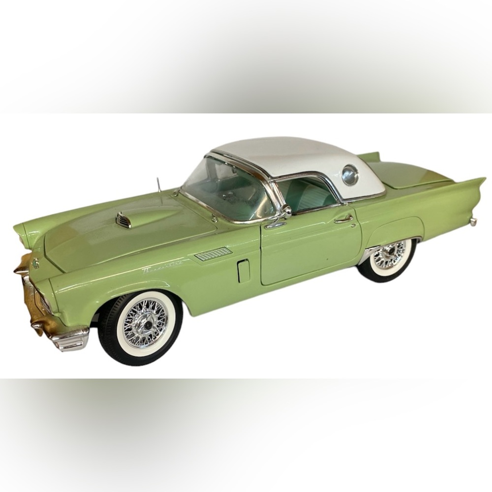 1956 Ford Thunderbird T-Bird Model Car Green White Convertible 2014 Tomy Collect